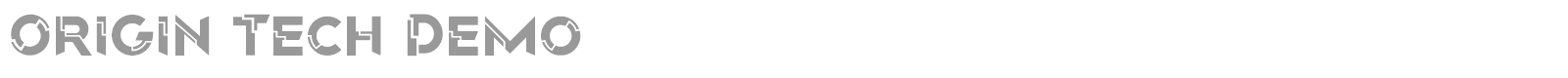 Origin Tech font preview